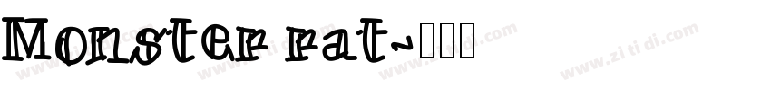 Monster rat字体转换